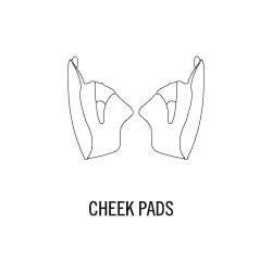 X-Spirit 3 Cheek Pads Set 35 mm