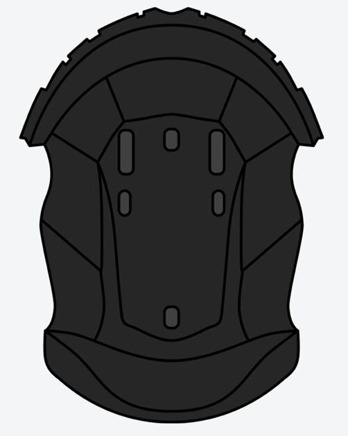 WRAAAP HELMET CROWN PADDING S