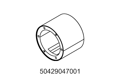 Sleeve for crankshaft pressing tool