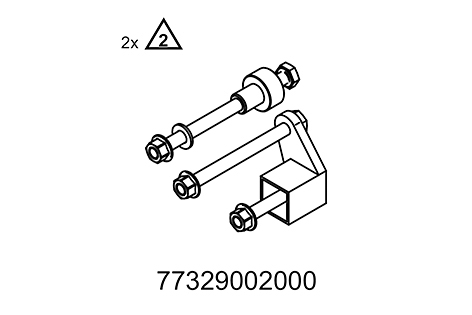 Halter und Aufnahme für Montagebock