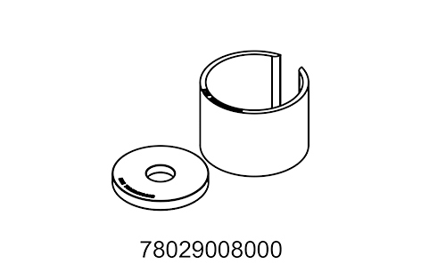 Insert for crankshaft pressing tool
