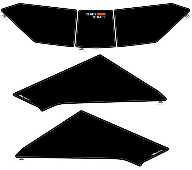 Fuel tank protection sticker kit
