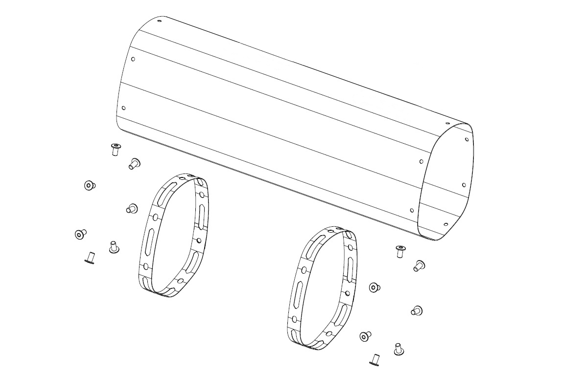 Outer shell repair kit