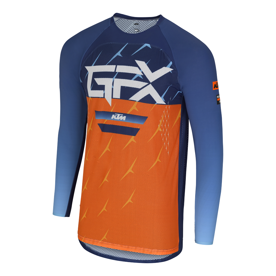 GRAVITY-FX AIR JERSEY ORANGE/BLUE GRAVITY-FX AIR JERSEY ORANGE/BLUE